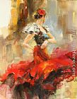 Anna Razumovskaya Famous Paintings - Rhapsody of Red 2